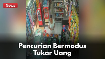 PENCURIAN MODUS TUKAR UANG !! PELAKU BERPURA-PURA GANGGUAN JIWA SAAT DIKEJAR !