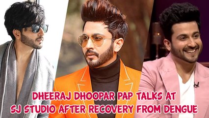 Dheeraj Dhoopar Pap Talks At SJ Studio After Recovery From Dengue
