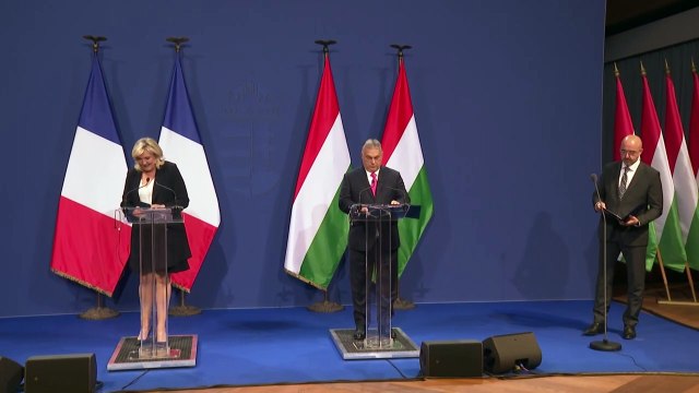 Hongrie: Marine Le Pen rend visite à Viktor Orban à Budapest