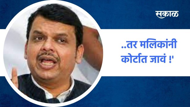 Mumbai ; ....तर मलिकांनी कोर्टात जावं !' देवेंद्र फडणवीस ; पाहा व्हिडीओ