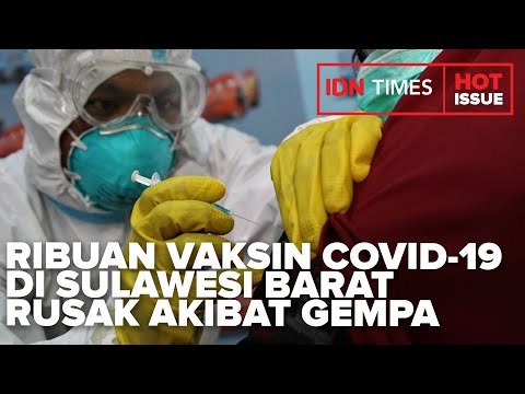 RIBUAN VAKSIN COVID-19 DI SULAWESI BARAT RUSAK AKIBAT GEMPA
