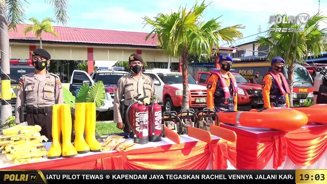 PRESISI Update 19.00 WIB : Polres Karimun Gelar Apel Kesiapan Penanganan Bencana Alam