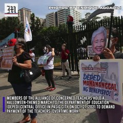 LOOK: Militants spook DepEd over teachers' unpaid overtime work