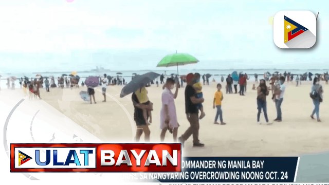 DENR, sinibak ang ground commander ng Manila Bay Dolomite Beach dahil sa nangyaring overcrowding noong Oct. 24
