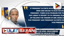 Mga miyembro ng PDP-Laban Cusi wing, kinukumbinsi si Pres. Duterte na tumakbo sa halalan 2022