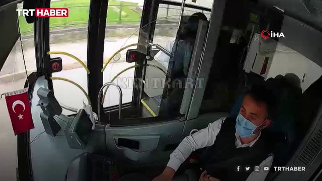 Otobüs şoföründen örnek davranış