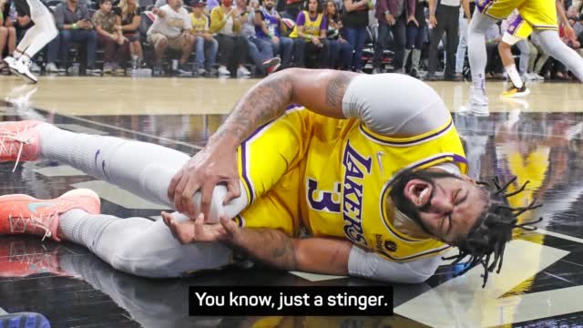 Lakers sweat on AD injury after win over Spurs