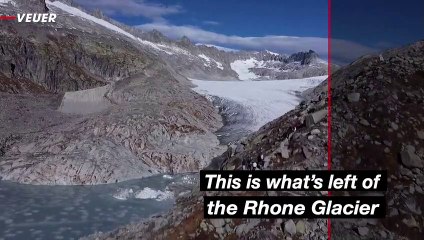 Aerial View of the Rhone Glacier Reveals an Uncertain Future for Europe
