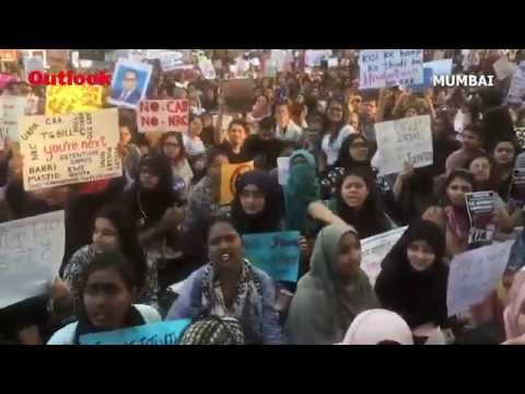Protest Against CAA And NRC At Mumbai’s August Kranti Maidan