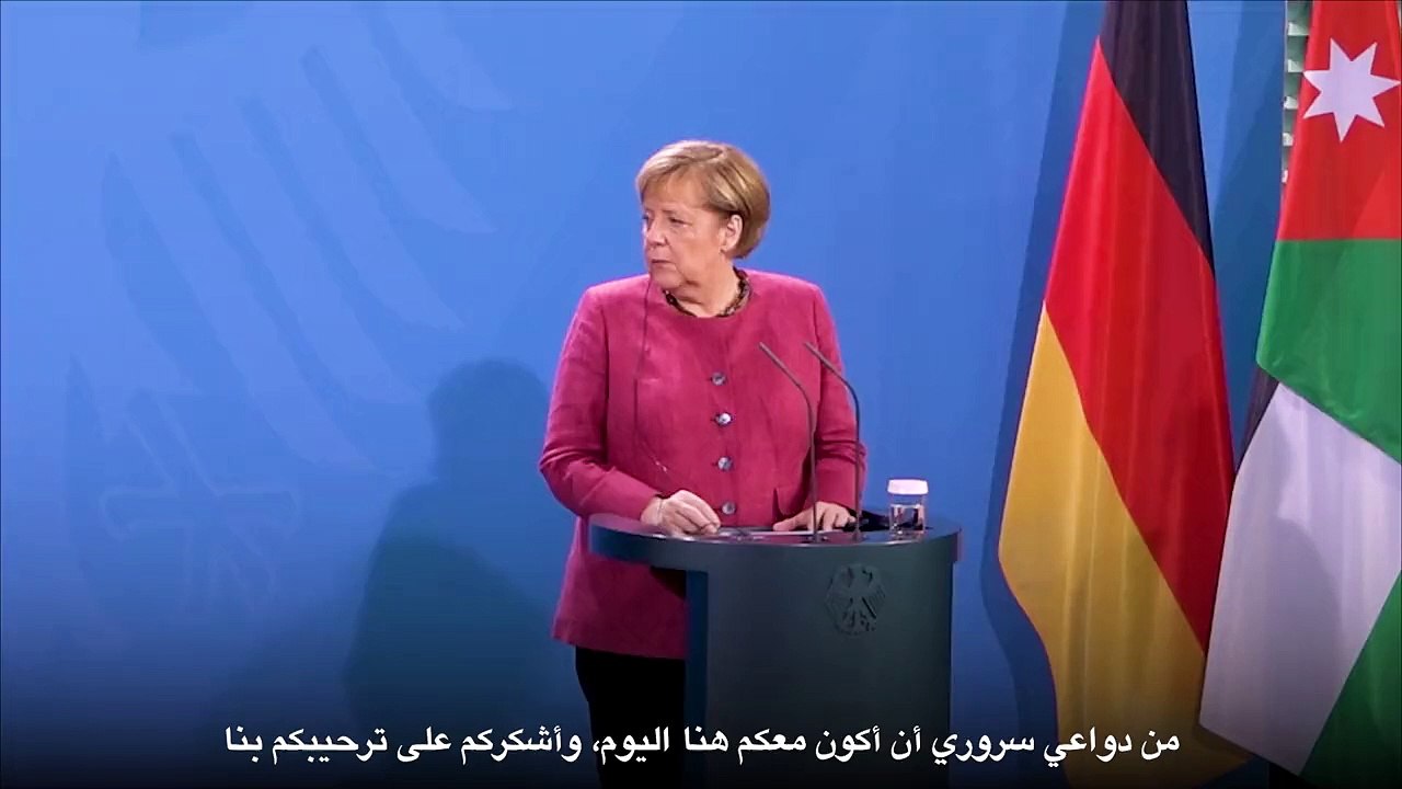 تصريحات صحفية مشتركة لجلالة الملك والمستشارة الألمانية أنجيلا ميركل في برلين