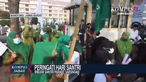 Ribuan Santri Di Kab. Bandung Gelar Parade Sarungan