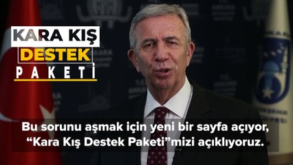 Mansur Yavaş, 600 milyon TL'lik 'kara kış destek paketi'ni açıkladı