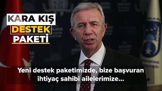 Mansur Yavaş'tan ihtiyaç sahiplerini sevindirecek bir haber daha: 'Kara Kış Destek Paketi'