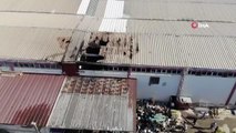 Kuruyemiş fabrikasındaki yangın: 2 işçi dumandan etkilendi