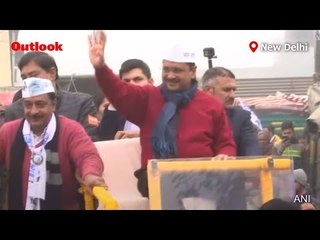 CM Kejriwal Holds Roadshow In Delhi