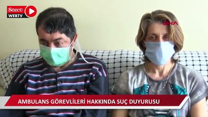 下载视频: Eşini sedyeden düşürüp gizlediklerini öne sürdüğü ambulans görevlileri hakkında suç duyurusu