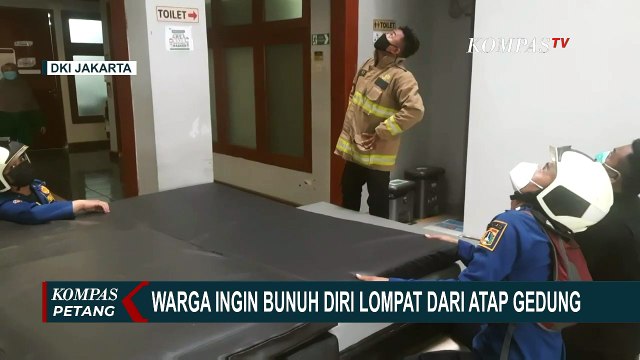 Pemuda Ingin Bunuh Diri Lompat dari Atap Gedung Diduga Depresi Sakit Paru Kronis