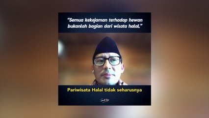Tanggapi Kasus Anjing Canon, Sandiaga Uno: Pariwisata Halal Tidak Seharusnya Menyakiti Siapa pun
