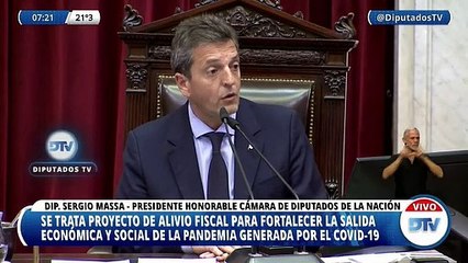 POR UNANIMIDAD, DIPUTADOS APROBÓ EL PROYECTO DE MASSA QUE IMPULSA ALIVIO FISCAL