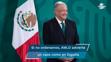 “Si no se ordena el mercado eléctrico va a producirse un caos como en España", dice AMLO
