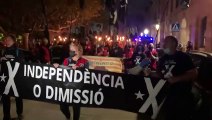 Els manifestants de Catalans per la Independència comencen la marxa / Marc González