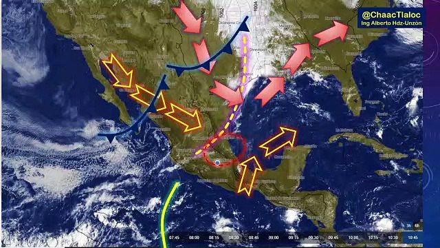 Clima de hoy miércoles: Incremento de Nublados por la tarde con el desarrollo de tormentas eléctricas y chubascos