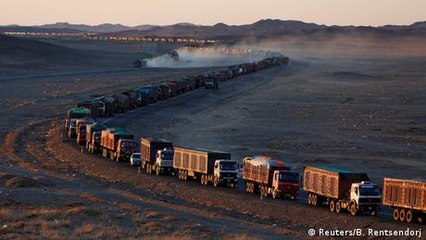 Coal truckers stuck at Mongolia-China border