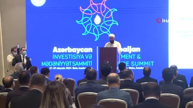 Son dakika haberi: Azerbaycan Yatırım ve Kültür Zirvesi başladıDünya Etnospor Konfederasyonu Başkanı Bilal Erdoğan: Füzuli Havalimanı'nın açılışı, oradaki hızlı...