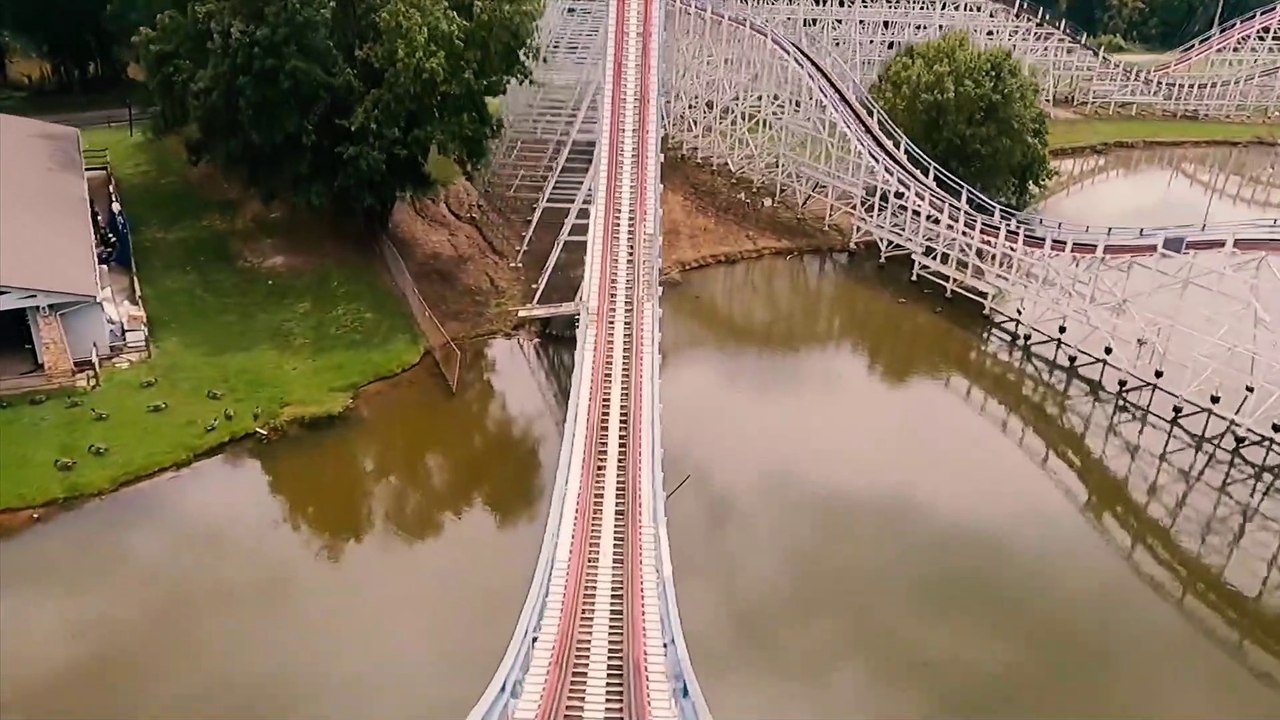 The Great American Scream Machine Roller Coaster (Six Flags Over Georgia - Atlanta, GA) - 4K Roller Coaster POV Video