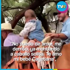 Alejandro Fernández presume a su nieta Cayetana montando a caballo