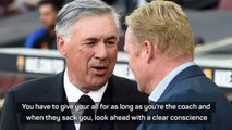 Koeman's been giving his all - Ancelotti on sacked Barca coach