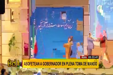 Irán: Gobernador es abofeteado durante su toma de posesión del cargo