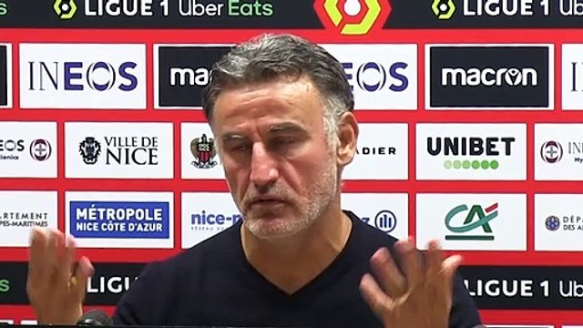 Christophe Galtier sur la «frustration» des incidents à l'Allianz Riviera