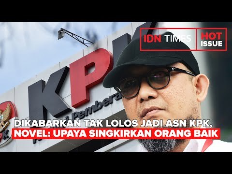 DIKABARKAN TAK LOLOS JADI ASN KPK, NOVEL: UPAYA SINGKIRKAN ORANG BAIK