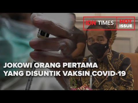 JOKOWI ORANG PERTAMA YANG DISUNTIK VAKSIN COVID-19, RABU PEKAN DEPAN