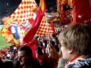 Ambiance de debut de match Lens - toulouse