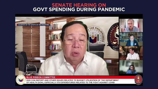 Senate hearing on Philippine govt's pandemic deals with Pharmally