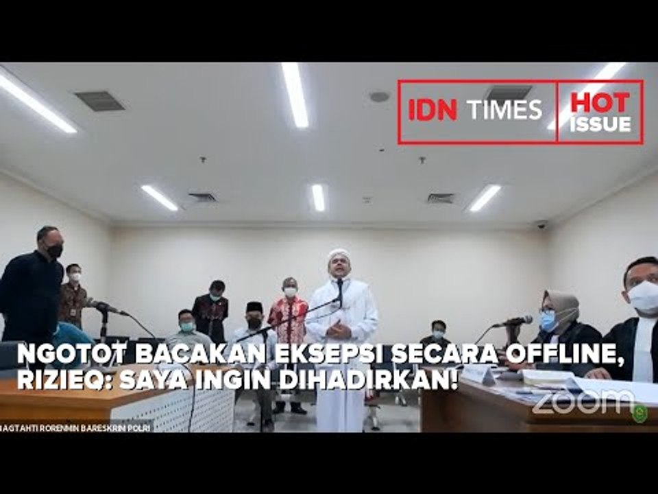 NGOTOT BACAKAN EKSEPSI SECARA OFFLINE, RIZIEQ: SAYA INGIN DIHADIRKAN!