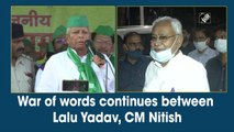 War of words continues between Lalu Yadav and CM Nitish  Kumar