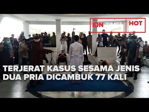DUA PRIA TERJERAT KASUS SESAMA JENIS DICAMBUK 77 KALI, ROTAN SEMPAT PATAH