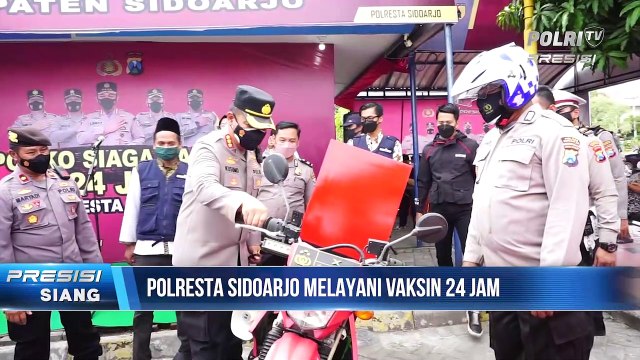 Polresta Sidoarjo Buka Posko Siaga Vaksin 24 Jam