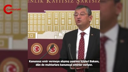 Özgür Özel'den çarpıcı açıklamalar