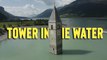 'Partially-submerged bell tower emerges from Lake Resia (Italy) '