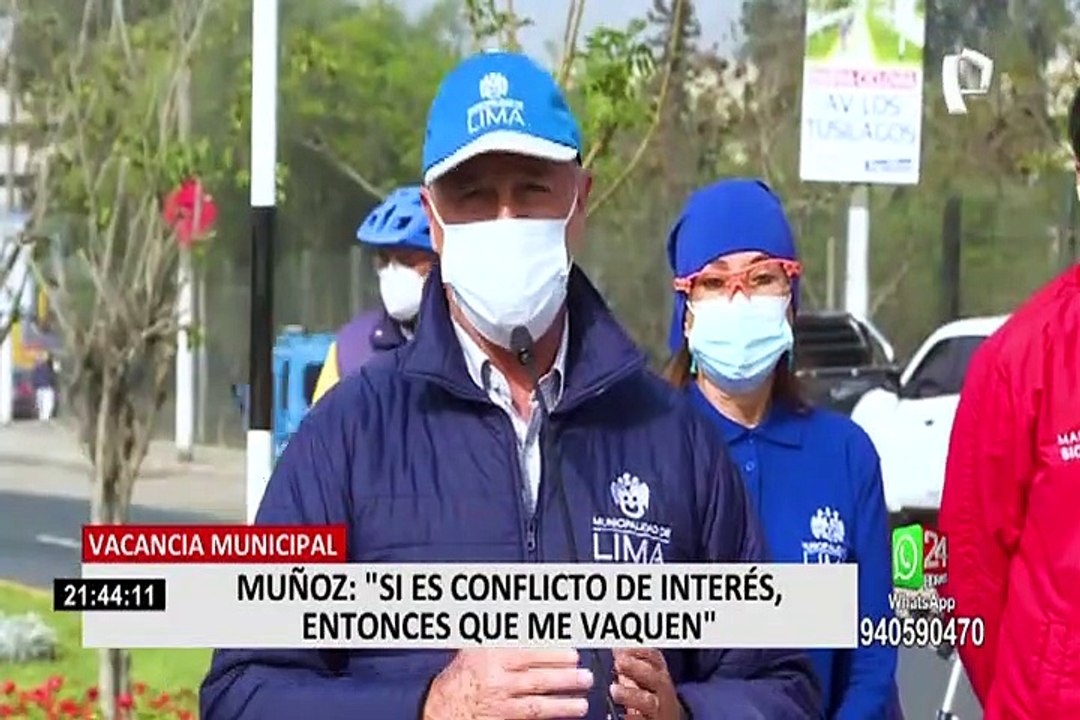 Solicitud de vacancia contra Jorge Muñoz se evaluará el viernes 12 de noviembre