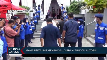 Mahasiswa UNS Meninggal, Gibran: Tunggu Autopsi