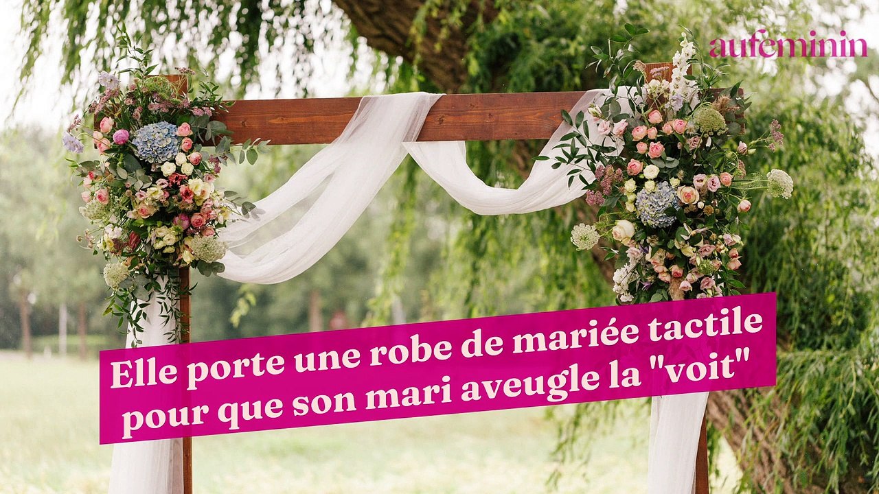 VIDÉO - Elle porte une robe de mariée tactile pour que son mari aveugle la "voit"
