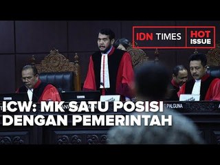 UJI FORMIL UU KPK DITOLAK, ICW: MK SATU POSISI DENGAN PEMERINTAH