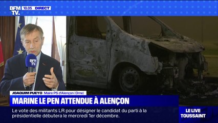 Le maire d'Alençon attend Marine Le Pen sur place: "Je pense qu'elle va m'appeler pour me donner ses observations face à l'insécurité"