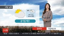 [날씨] 내일 오전 제주 5㎜ 미만 비…내륙 큰 일교차