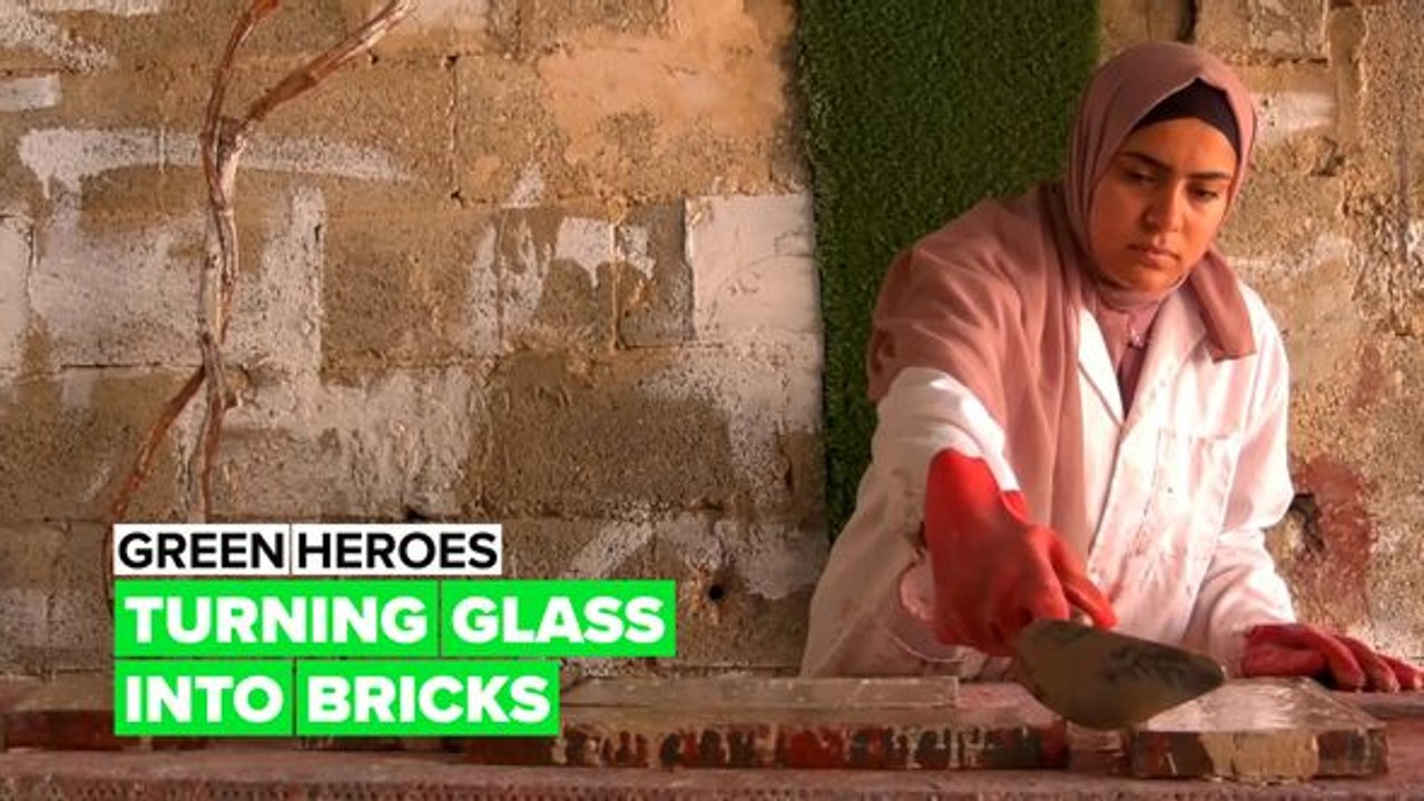 Green heroes: Eco bricks made from glass for a sustainable life